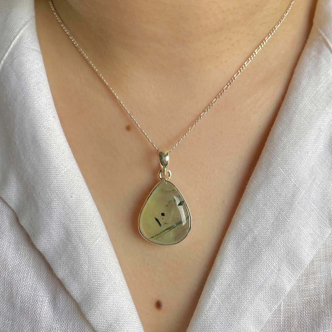 Prehnite Pendant-(PRN-P-11.)